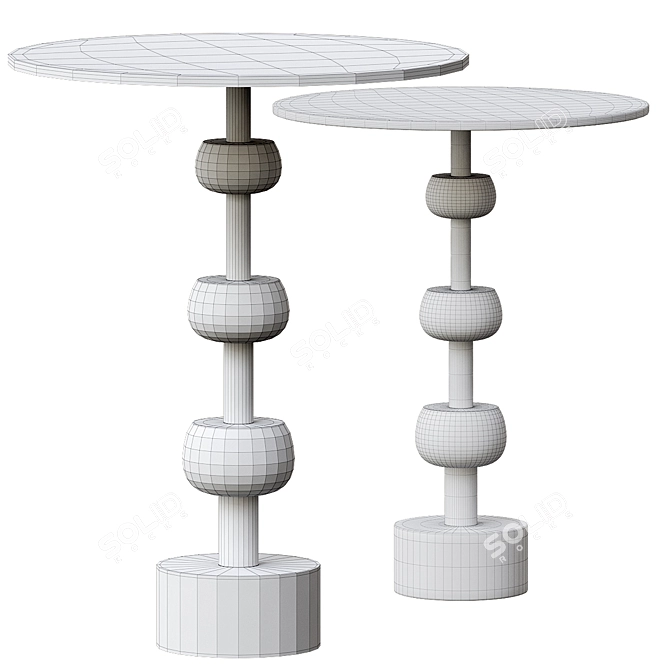 Elegant Melody Coffee Table 3D model image 3