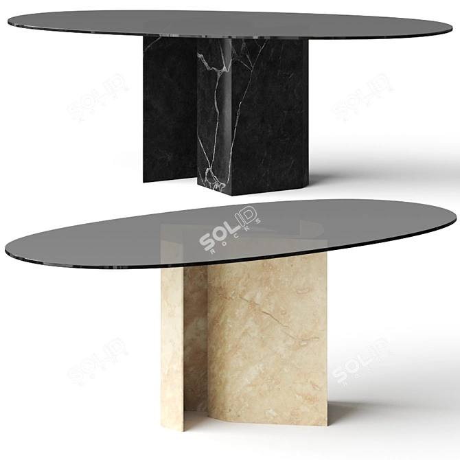  Elegant Marmi Erse Dining Tables 3D model image 1