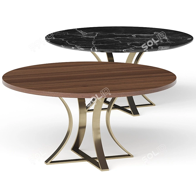 Capital Collection Must Dining Table - Elegant and Versatile 3D model image 1