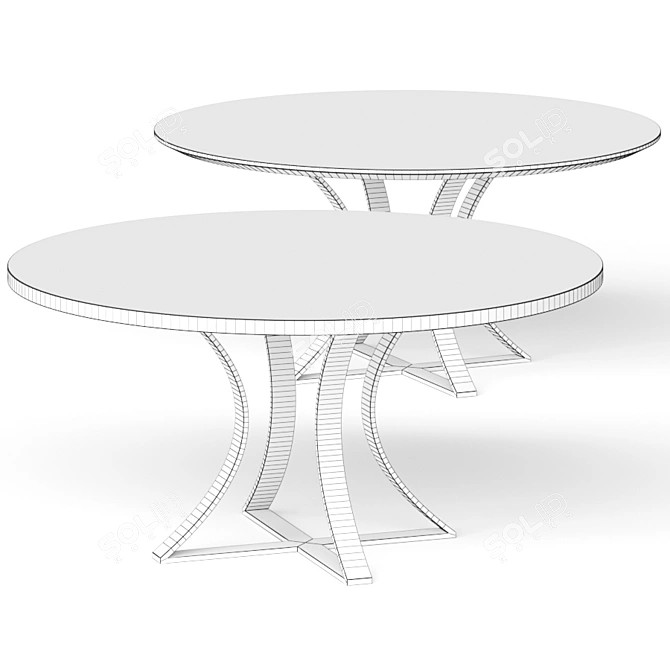 Capital Collection Must Dining Table - Elegant and Versatile 3D model image 2