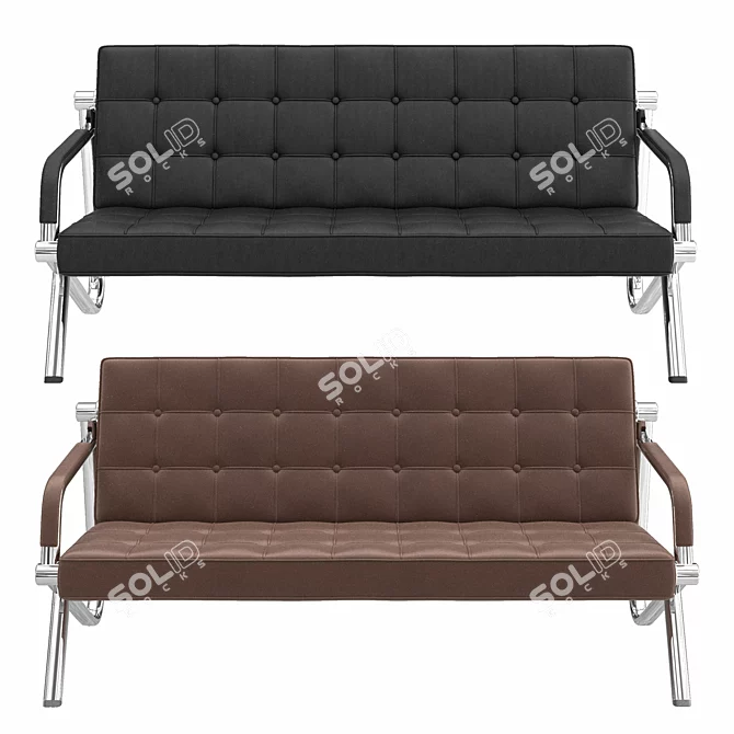 Modern Office Sofa: Elegant & Comfortable 3D model image 1