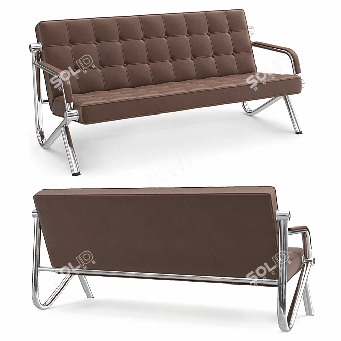 Modern Office Sofa: Elegant & Comfortable 3D model image 2