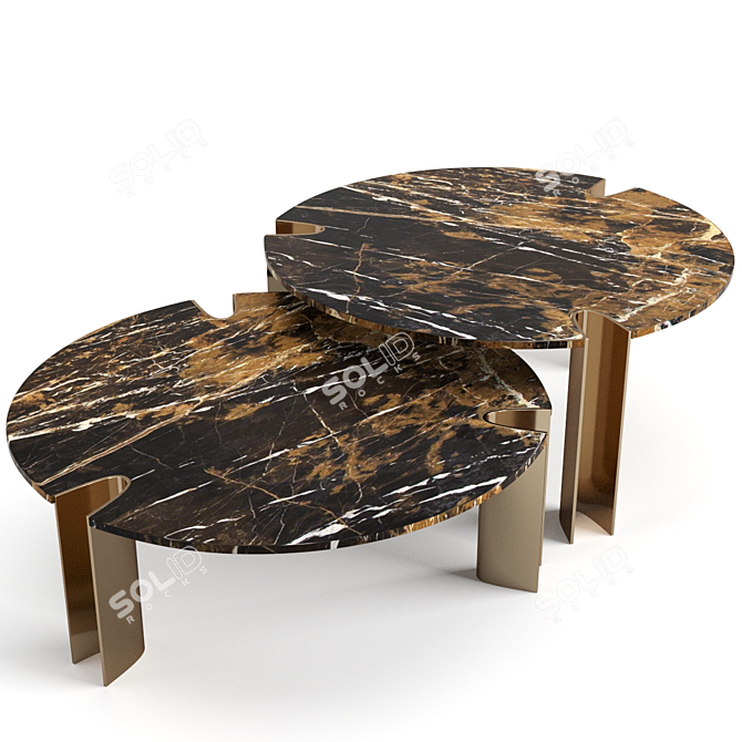 Elegant Egmont Coffee Table 3D model image 2