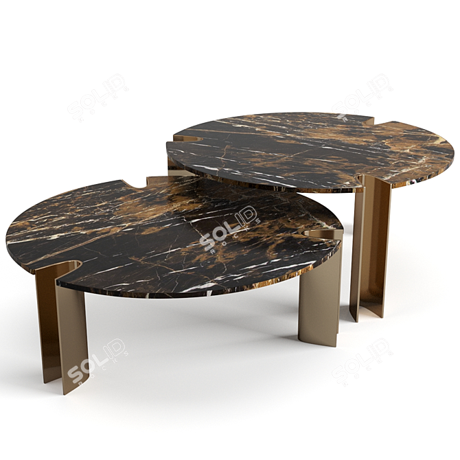 Elegant Egmont Coffee Table 3D model image 3