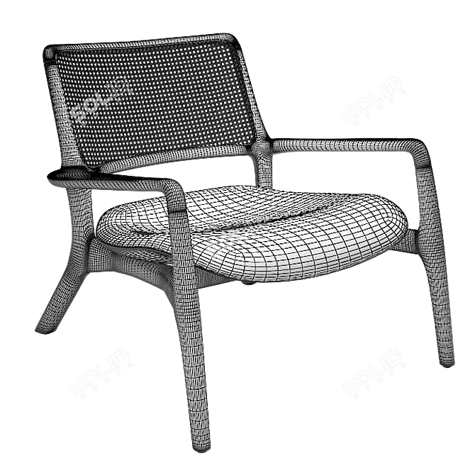 Elevate Your Comfort: Jer Lounge Chair 3D model image 2