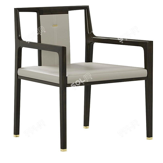 Modern ASTER MONT Dinning Chair 3D model image 1