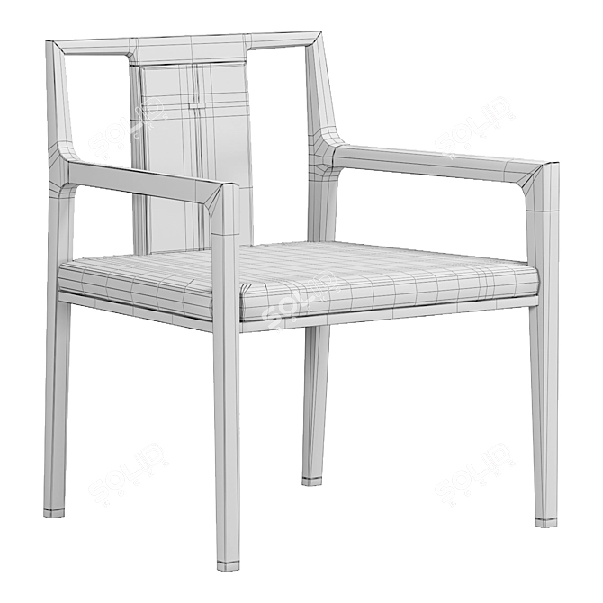Modern ASTER MONT Dinning Chair 3D model image 6