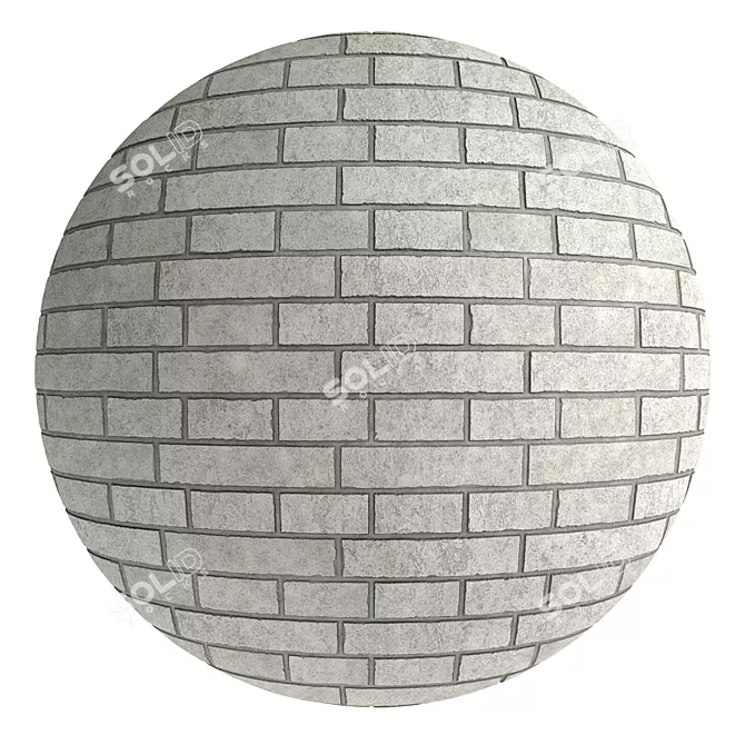 Brick Tiles PBR - 5 Colors, High Resolution 3D model image 2