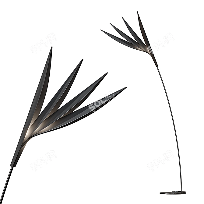 Sophie Larger Flou Ebony Floor 3D model image 1