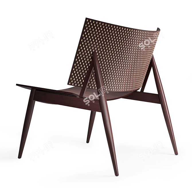 Contemporary Dama-T Loungechair by Zanat 3D model image 4