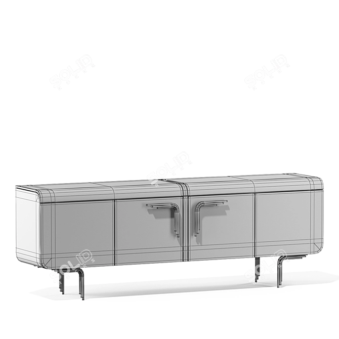 Elegant Aston Sideboard - Perfect for Organization 3D model image 2