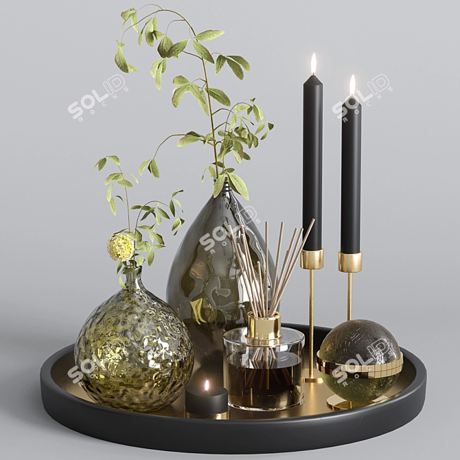 Elegant Decor Set22 3D model image 1