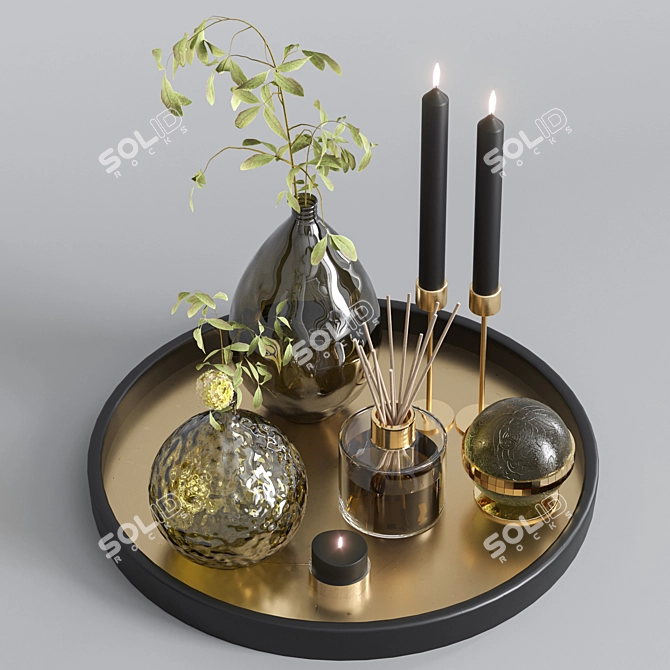 Elegant Decor Set22 3D model image 2