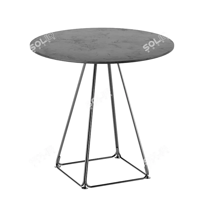 "Celestial Circles" Dining Table 3D model image 1