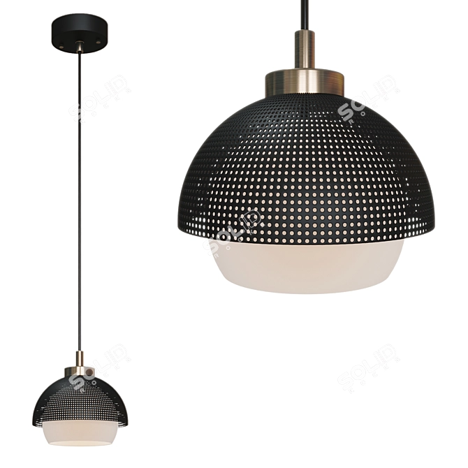 Eurosvet Pendant Light: Antique Bronze/Black - Elegant Lighting Solution 3D model image 1