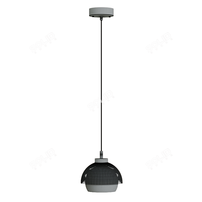 Eurosvet Pendant Light: Antique Bronze/Black - Elegant Lighting Solution 3D model image 3