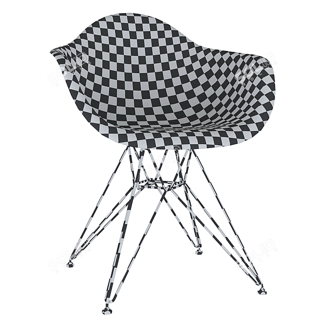 Eames Plastic Armchair: Sleek Design, Premium Quality 3D model image 5