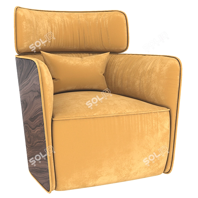 Modern Flou Armchair 3D model image 1