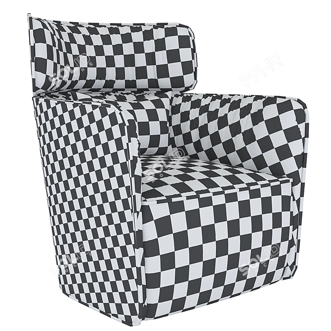 Modern Flou Armchair 3D model image 6