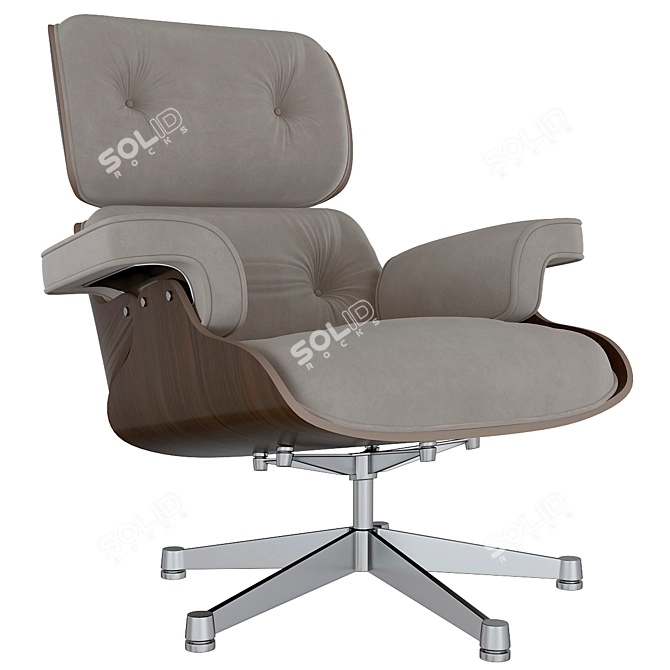 Modern Vitra Lounge Chair 3D model image 3