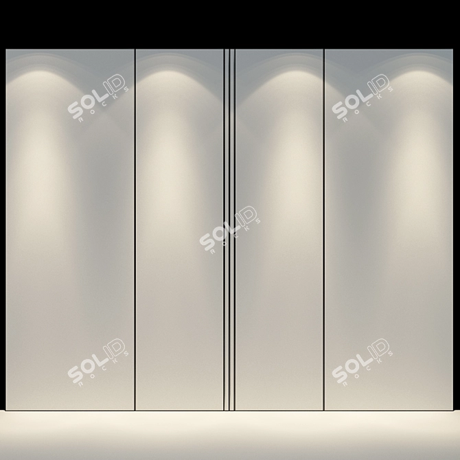 Stylish Wall Panel 40 3D model image 2