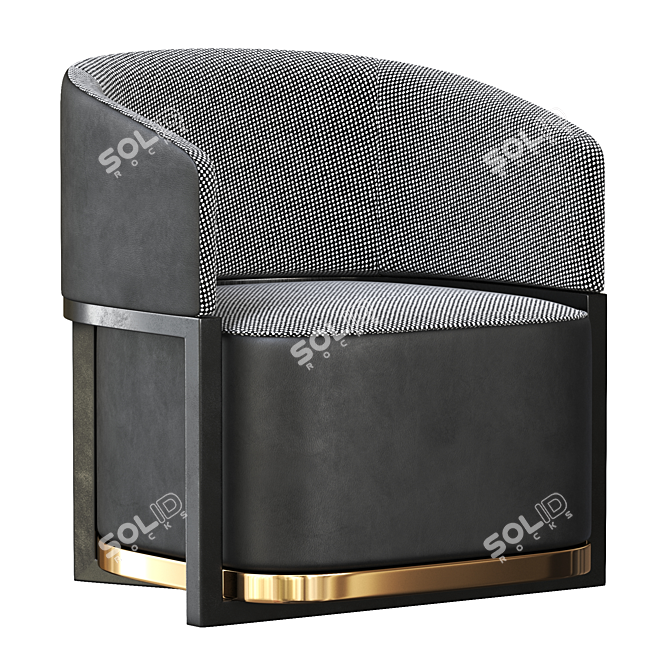 Flexform FRIDA Armchairs: Stylish & Comfortable 3D model image 1