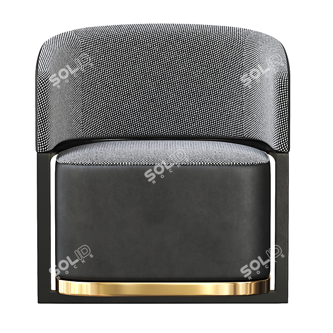 Flexform FRIDA Armchairs: Stylish & Comfortable 3D model image 2