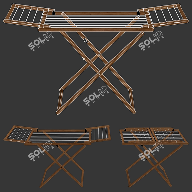 Folding Linen Dryer - Zara Home 3D model image 4