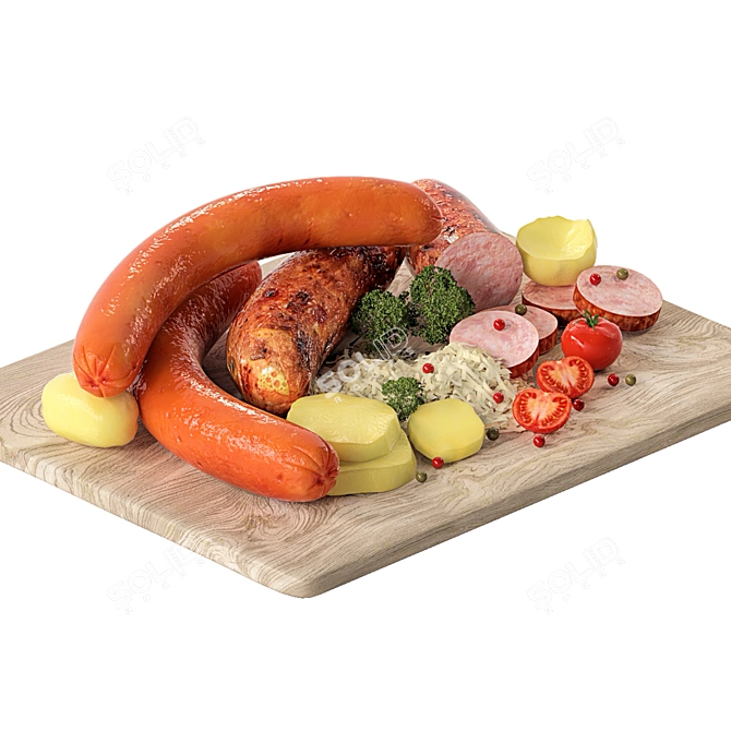 2015 Food Set Design: 3D Max Model 3D model image 2