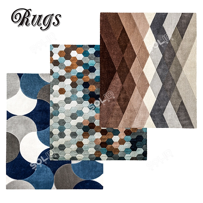 Opulent Rugs for Exquisite Homes 3D model image 2