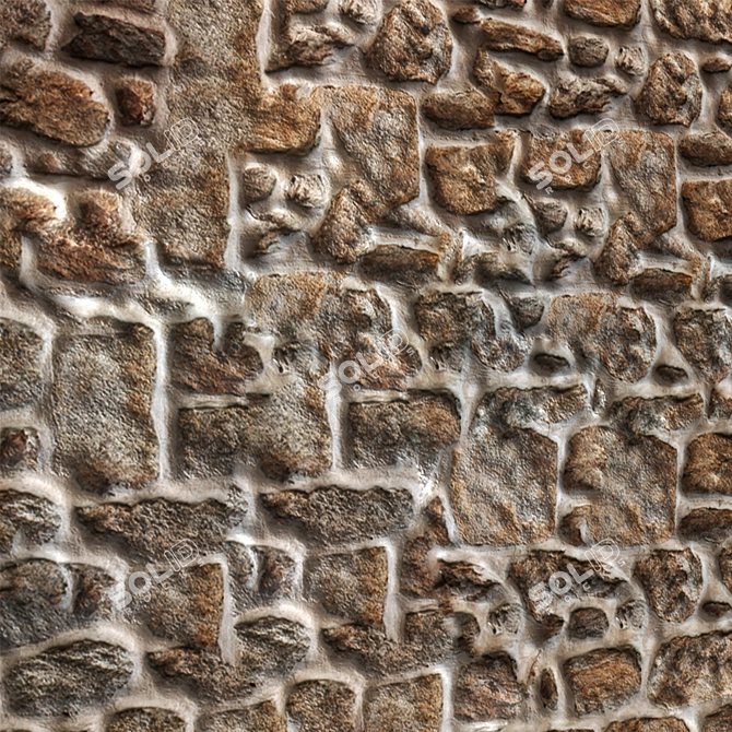 Medieval Stone Material - PBR, 4K, 3Ds Max, fbx, obj 3D model image 2