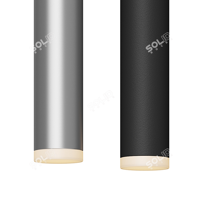 Sleek Micro Tube Pendant 3D model image 2