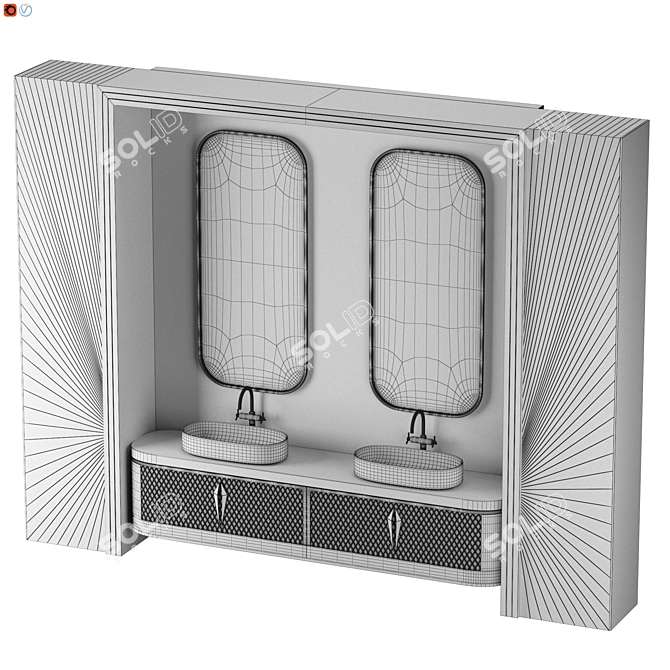 Timeless Elegance: Nero Antico for Your Bathroom 3D model image 6