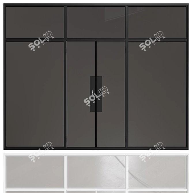 Modern Interior Door for Stylish Spaces 3D model image 1