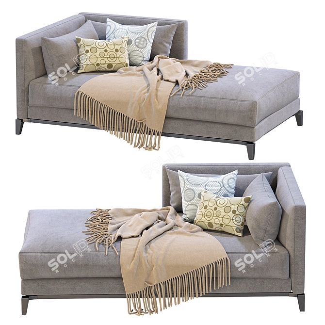 Elegant Minotti Andersen Open End Sofa 3D model image 3