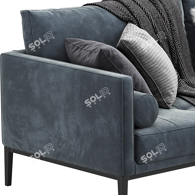 Maxalto Simpliciter Sofa: Elegant Design, Superior Comfort 3D model image 2