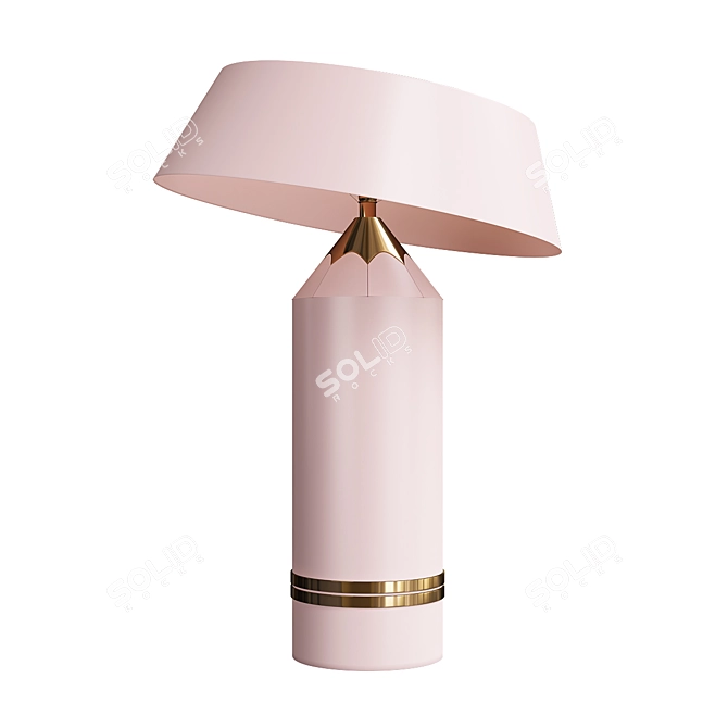 Colorful Crayon Table Lamp 3D model image 1