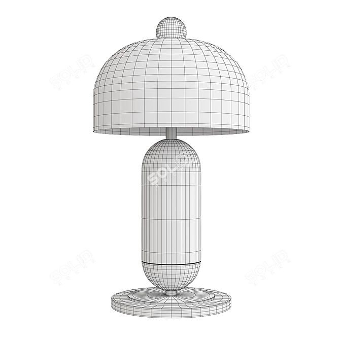 Glowing Mushroom Table Lamp 3D model image 2