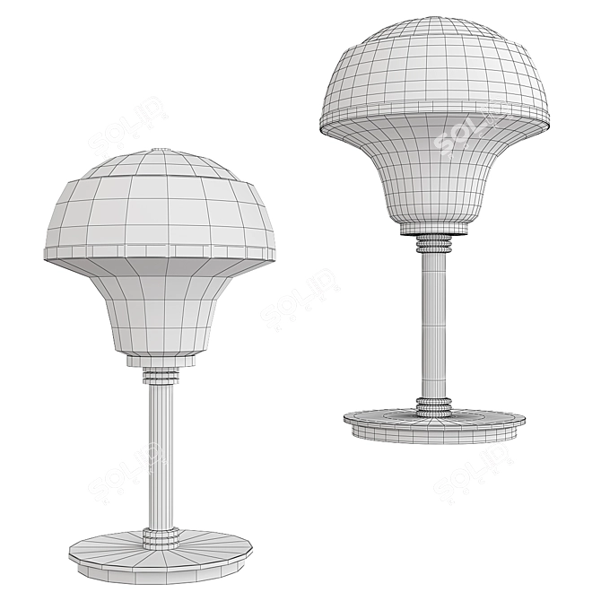 Elegant Stella Table Lamp 3D model image 2