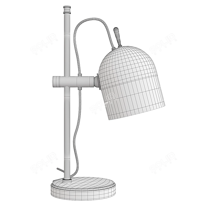 Sleek Modern Dave Table Lamp 3D model image 3