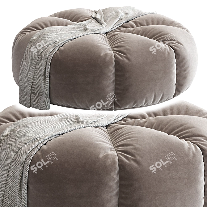 Cozy Bean Bag Chair: N6 3D model image 2