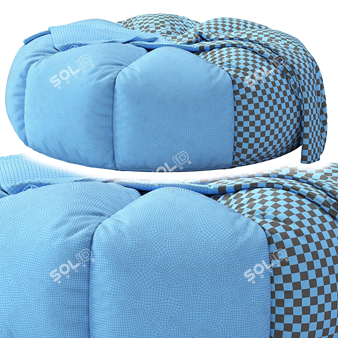 Cozy Bean Bag Chair: N6 3D model image 5