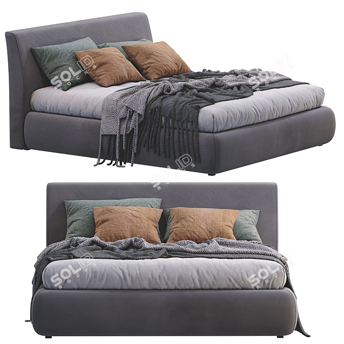 Luxury Dream Bed 3D model image 6