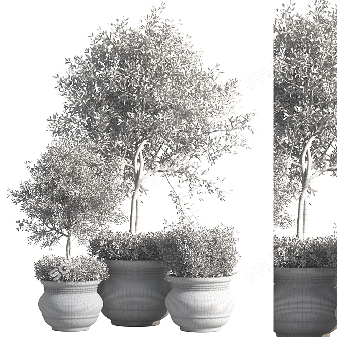 Modish Plant Stand 2015. Botanical Bliss! 3D model image 6