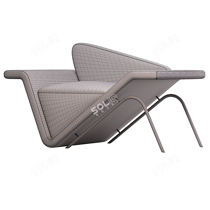 Modern Armchair - 3D Max 2014 3D model image 5