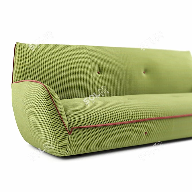 Flexible Fabric Sofa: Egoitaliano YUKI 3D model image 3