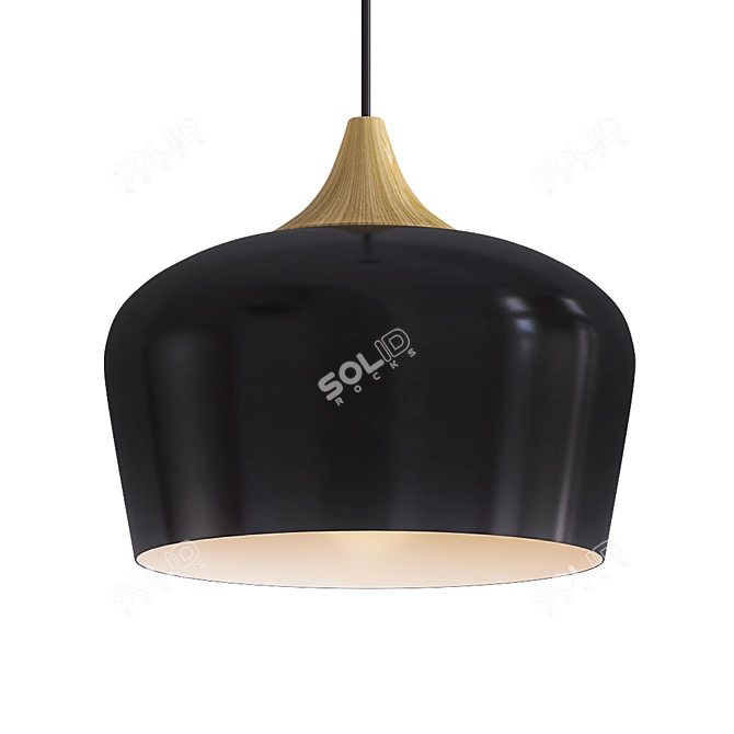 Minimalist Nordic Pendant Light 3D model image 1