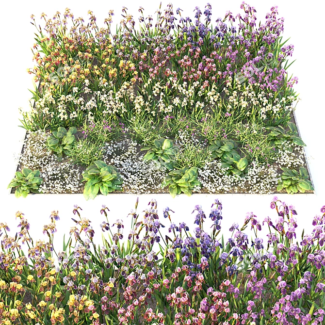 Flower Garden Oasis 3D model image 1