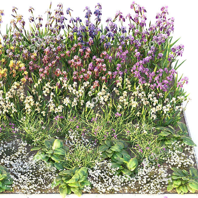 Flower Garden Oasis 3D model image 4