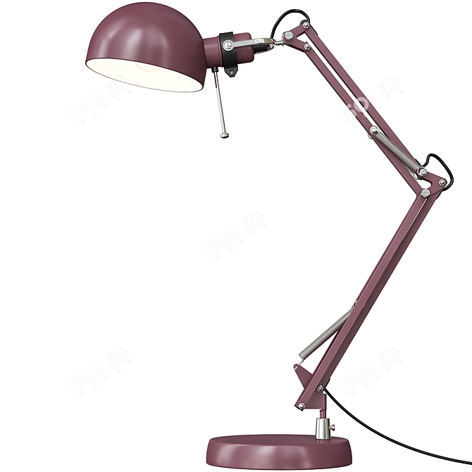 Forså Dark Green Desk Lamp 3D model image 6